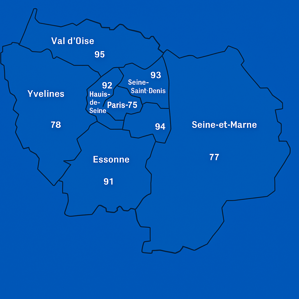 Carte de l'Île-de-France